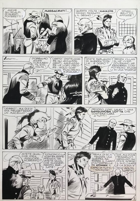 Guido Zamperoni, Thunga sheriff indien pl 3 - Comic Strip
