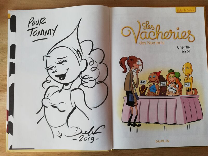 Vicky -les Nombrils par Delaf - Dédicace