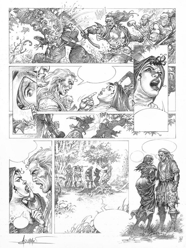 Mohamed Aouamri, Mortepierre - T2 - Planche 4 - crayonné - Planche originale