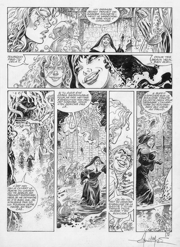 Mohamed Aouamri, Brice Tarvel, Mortepierre - T3 - La mangeuse de lune - Planche 37 - Comic Strip