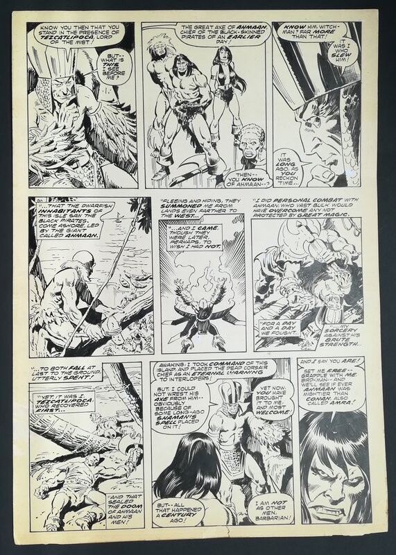 John Buscema, Savage Sword Of Conan - Planche originale