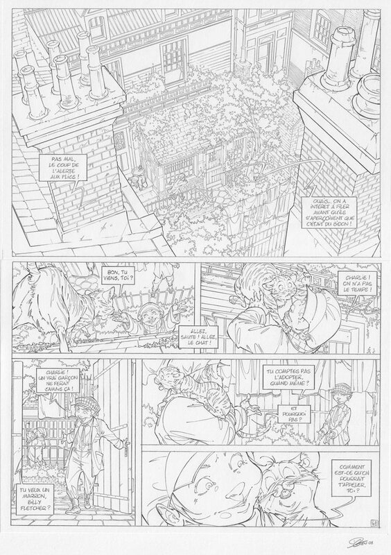 David Etien, Les quatre de Baker Street - T01 - planche 48 - Planche originale