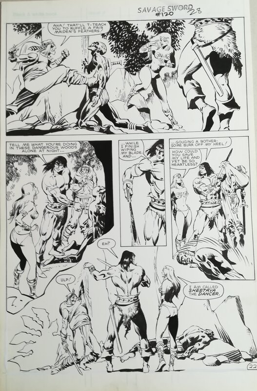 Pablo Marcos, Savage sword of Conan - Planche originale