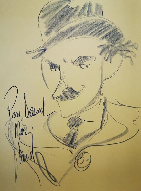 Chaplin en Amérique by David François - Sketch