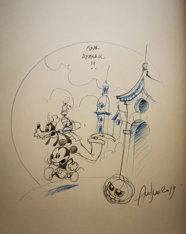 Mickey Horrifikland par Alexis Nesme - Dédicace