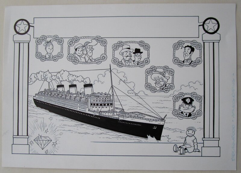 Luc Morjaeu, Suske en Wiske 328 sterrenrood - Planche originale