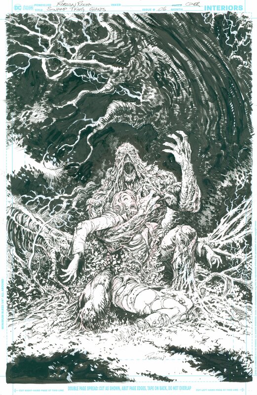 Robson Rocha, Swamp Thing Giant #6, cover - Couverture originale