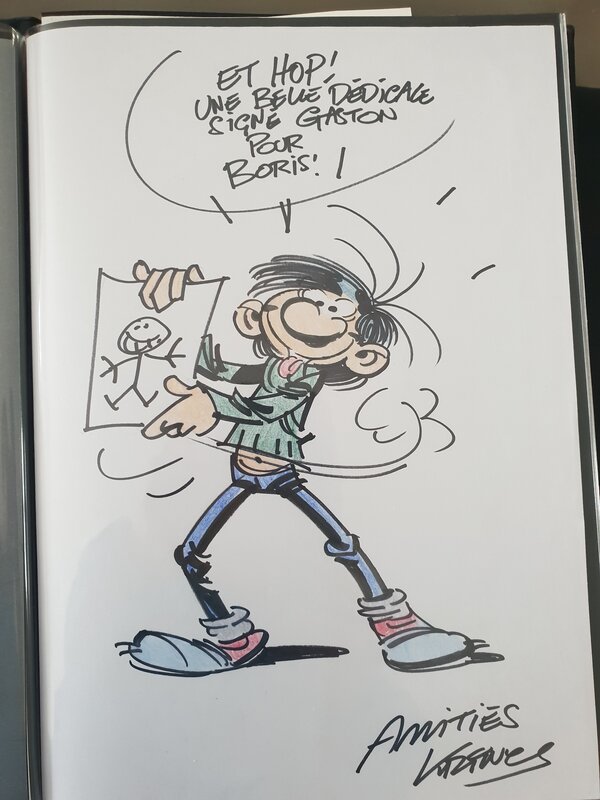 Dédicace Gaston par Jean Marc krings - Sketch