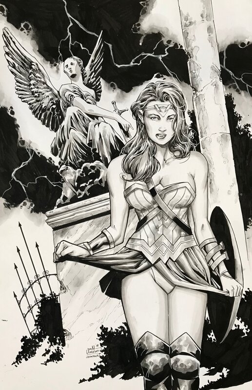 Wonder woman par Jim Jimenez - Illustration originale