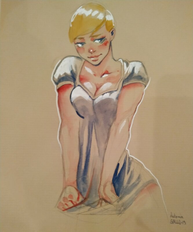 Pin UP by Antonin Gallo - Original Illustration