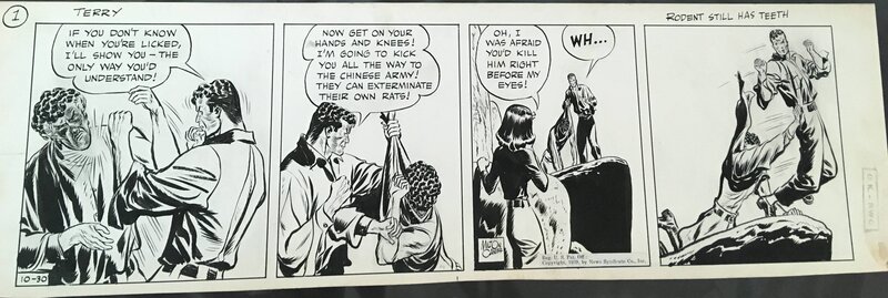 Milton Caniff, Terry and the Pirates - 10/30/1939 - Planche originale