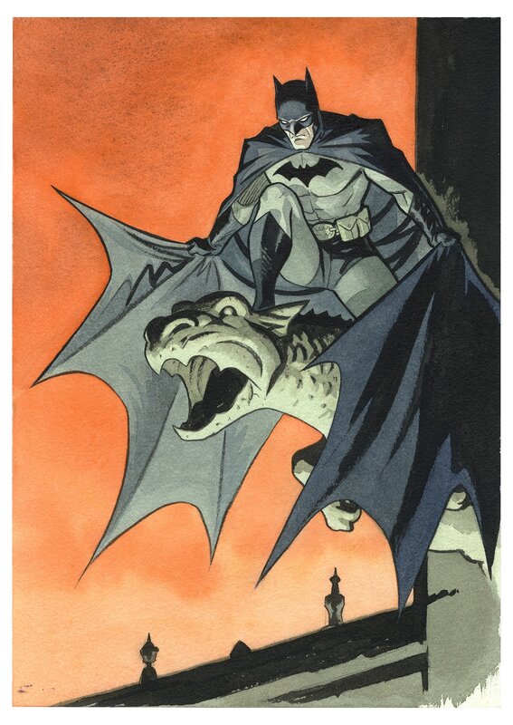 Marcial Toledano Batman - Original Illustration