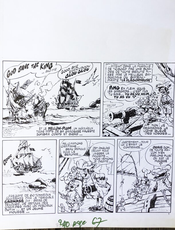 Cézard, SURPLOUF - page titre de la toute première histoire - Comic Strip