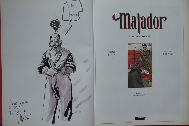 Matador par Hugues Labiano - Dédicace