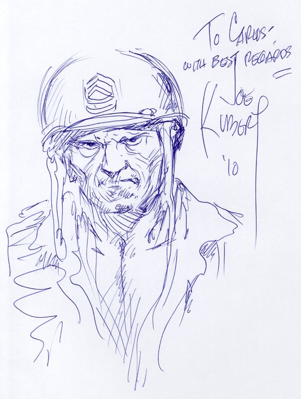 Sgto. Rock by Joe Kubert - Sketch