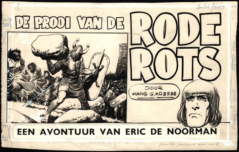 Hans Kresse, Eric de Noorman 35 - De Prooi van de Rode Rots - Couverture originale