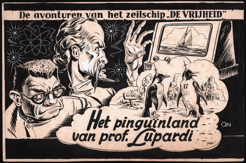 Pieter Kuhn, Kapitein Rob - Het Pinguineiland van Professor Lupardi - Couverture originale