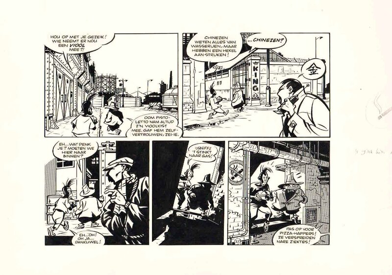 Willem Vleeschouwer, De Jongens van de Spoorstraat - 'De Wraak van de Grote Ong - Comic Strip