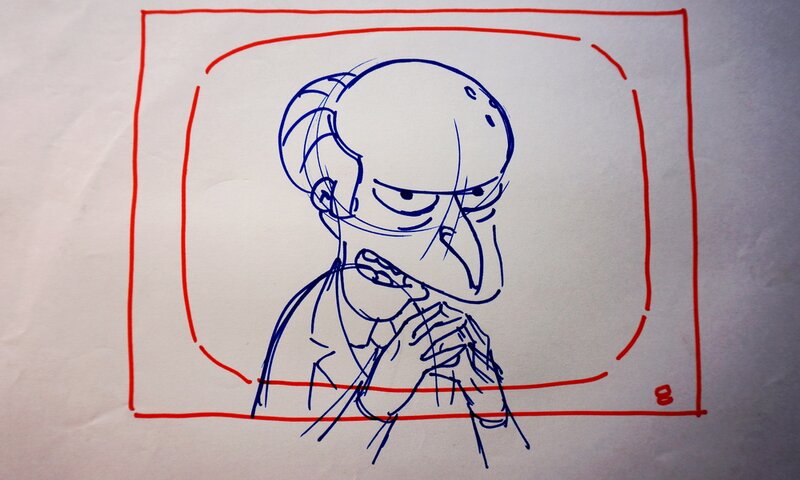 Matt Groening, Les Simpsons Dessin d'animation - Original art