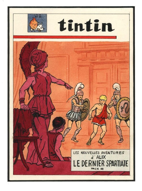 Jacques Martin, Alix - le Dernier Spartiate - Original Cover