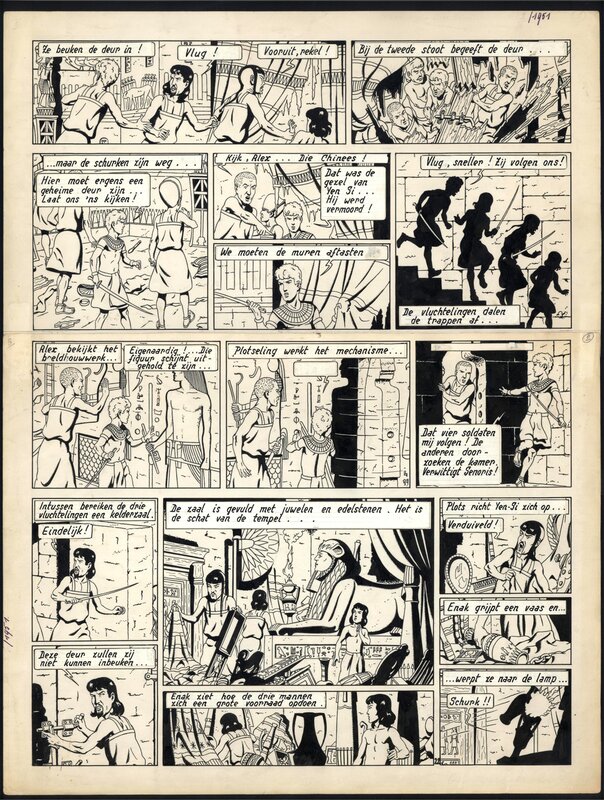 Jacques Martin, Alix - Le Sphinx d'Or / De Gouden Sfinx - Comic Strip