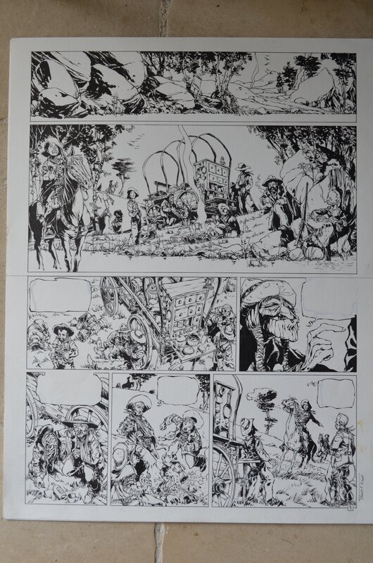 Tiburce Oger, La piste des ombres tome 1 planche 3 - Planche originale