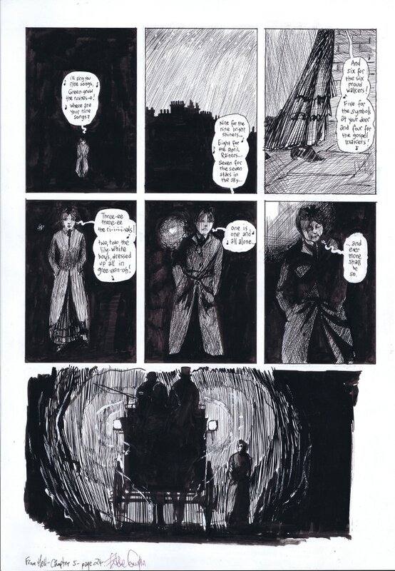 From Hell by Eddie Campbell - Illustration originale