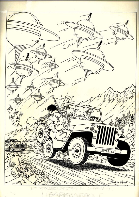 Bob De Moor, Johan et Stephnane / Snoe en Snolleke - l'Espion Jaune / De Gele Spion - Comic Strip