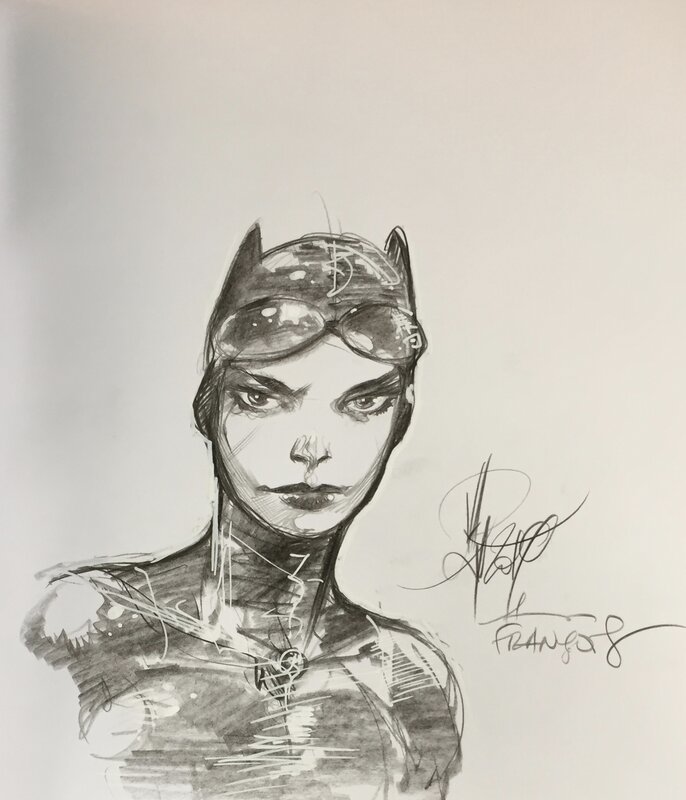 Catwoman by Alberto Varanda - Sketch
