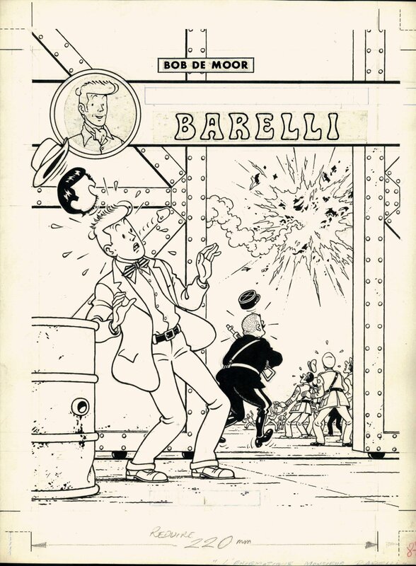 Bob De Moor, Barelli - L'ENIGMÀTIC SENYOR BARELLI - Couverture originale