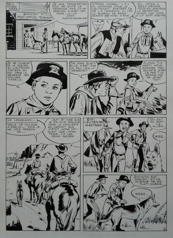 Rintintin par Carlo Marcello - Planche originale