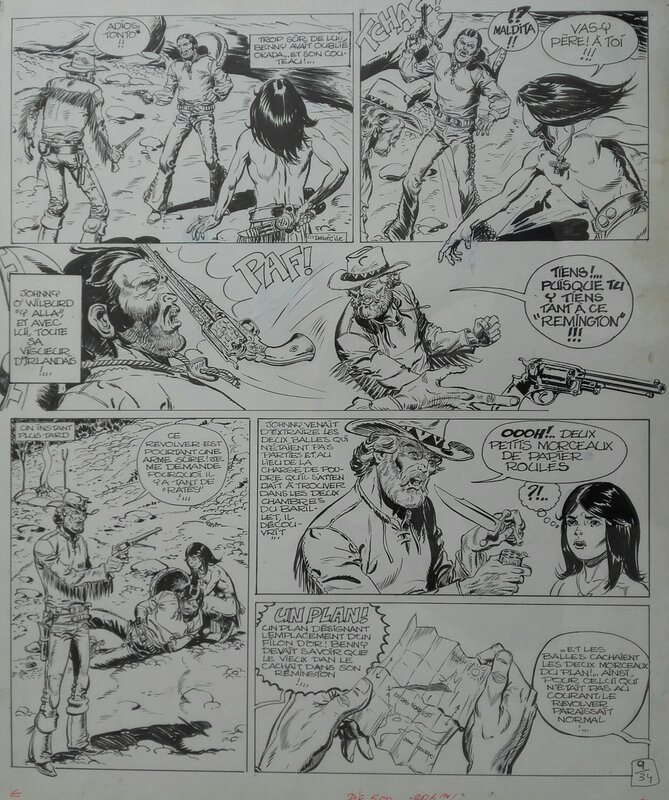 Capitaine Apache par Norma - Planche originale