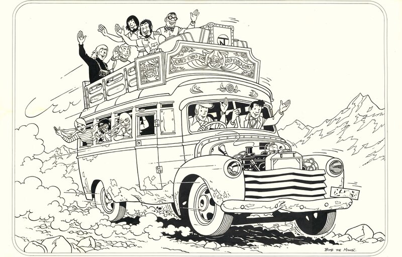 Barelli by Bob De Moor - Original Illustration