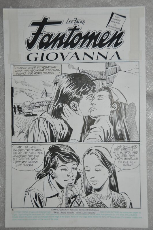 Dick Giordano, The Phantom, Giovanna - Comic Strip