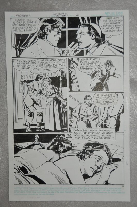 Dick Giordano, The Phantom, Giovanna - Planche originale