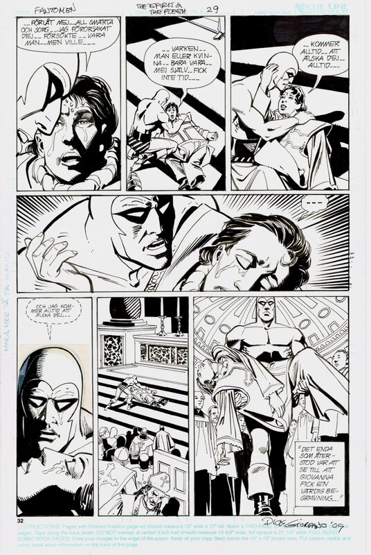 Dick Giordano, The Phantom, Giovanna - Planche originale