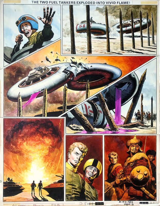 Trigian Empire par Don Lawrence - Planche originale