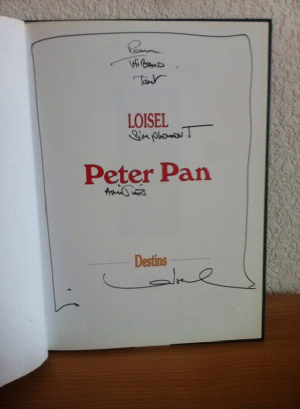 Peter Pan 6 Destins dédicace de Régis Loisel 2004 - Sketch