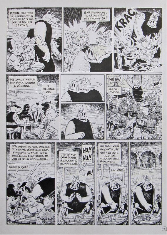 Donjon Monsters - 5 par Jean-Emmanuel Vermot Desroches, Joann Sfar, Lewis Trondheim - Planche originale