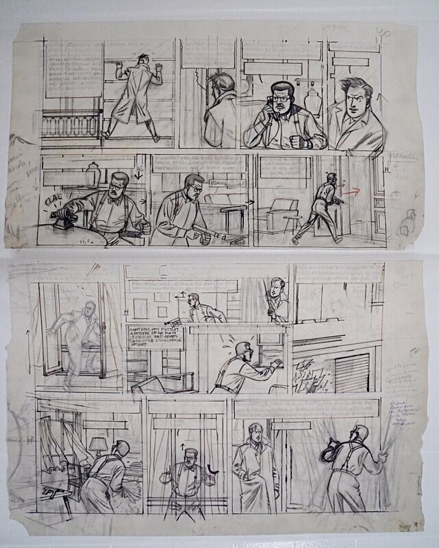 Edgar Pierre Jacobs, Blake & Mortimer, S.O.S. Météores, 1958-1959., page 42 - Sketch