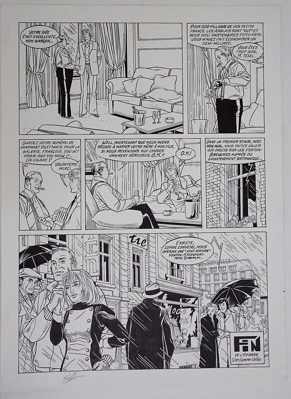 Jean Van Hamme, Francis Vallès, Les Maîtres de l'orge,  T 6, p 48; créée par Jean Van Hamme et illustrée par Francis Vallès - Comic Strip
