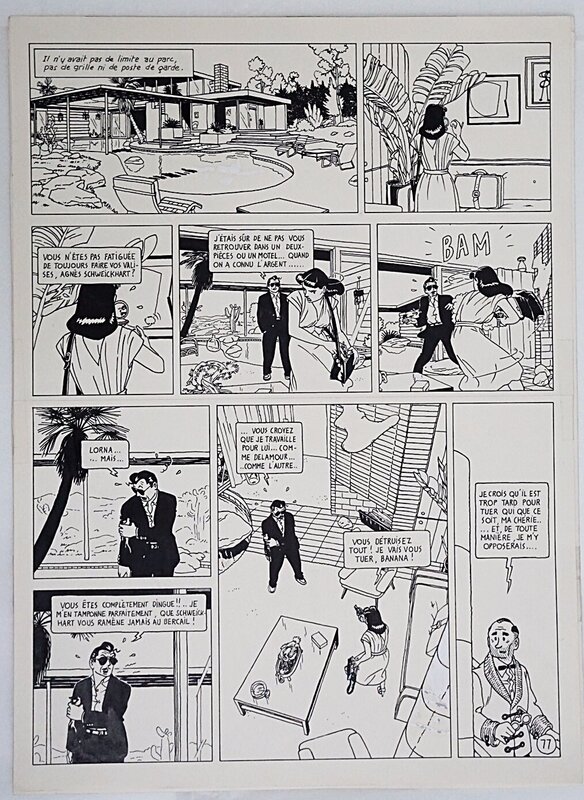 Ted Benoit, Ray Banana, Berceuse électrique, T.1, p 77 - Comic Strip
