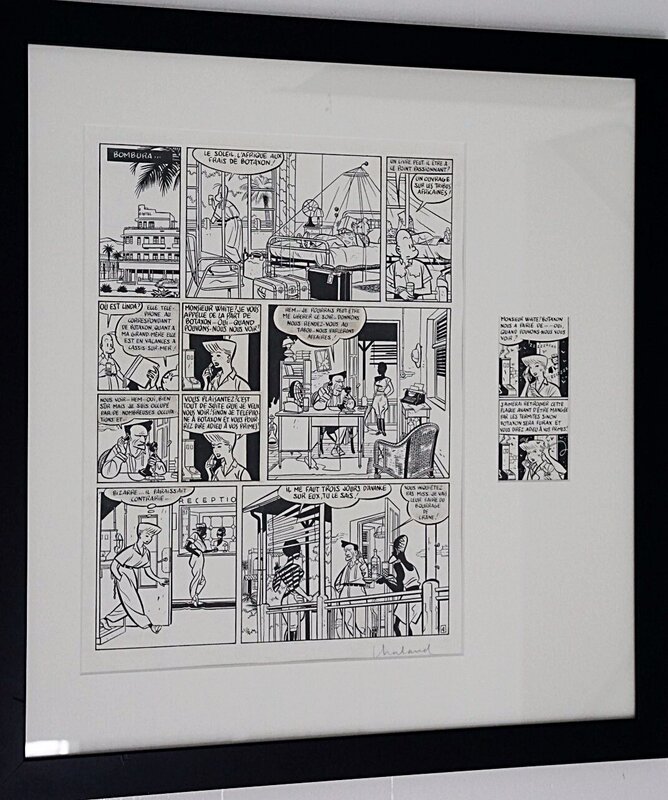 Yves Chaland, Freddy Lombard, p 4, Le Cimetière des éléphants, Les Humanoïdes Associés, 1984. - Comic Strip