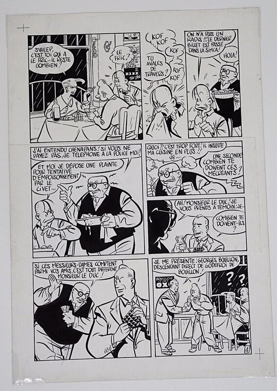 Yves Chaland, Freddy Lombard, Le Testament de Godefroid de Bouillon, Magic Strip, 1981. - Comic Strip