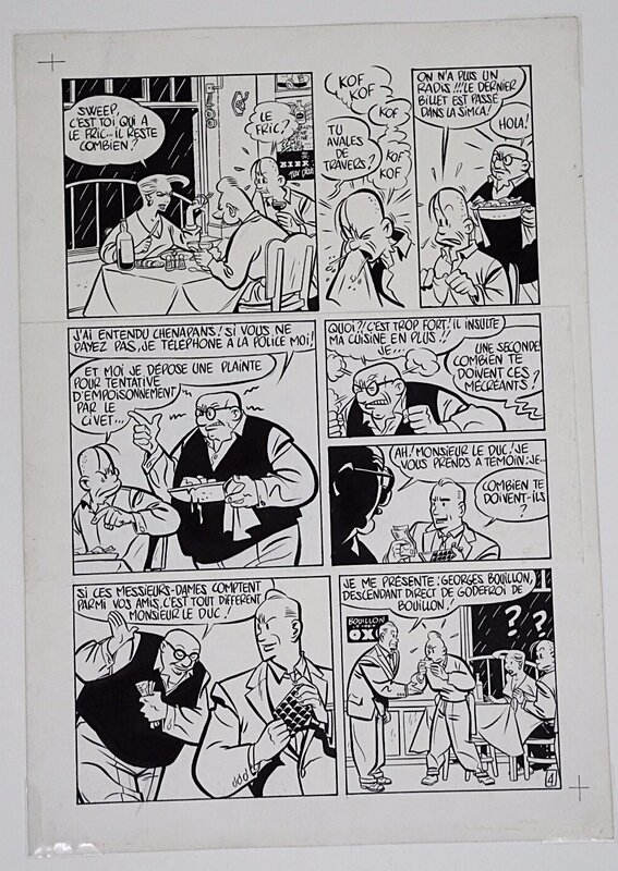 Yves Chaland, Freddy Lombard, Le Testament de Godefroid de Bouillon, Magic Strip, 1981. - Comic Strip