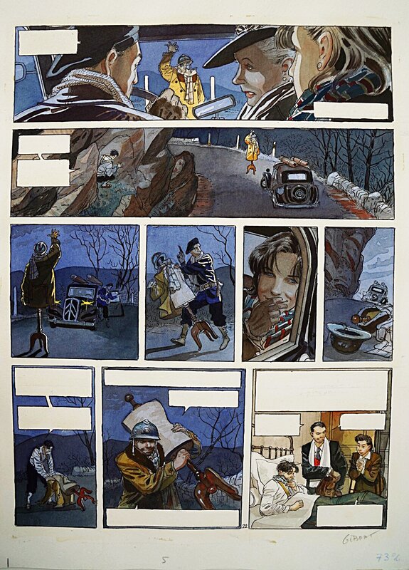 Le Sursis T2 p 24 par Jean-Pierre Gibrat - Planche originale