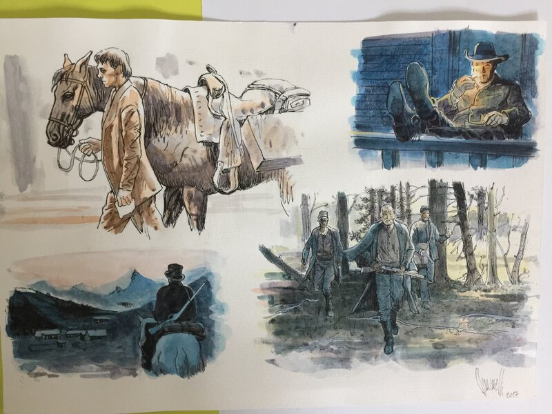 Western by Franck Biancarelli - Original Illustration