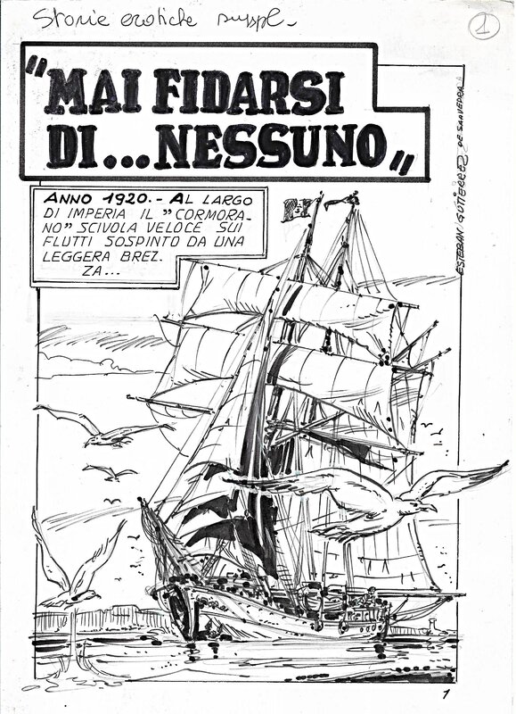 Esteban Gutiérrez de Saavedra, Stelio Fenzo, Mai fidarsi di...nessuno (ne faites confiance à personne) - Storie erotiche n° ? Edifumetto - Comic Strip