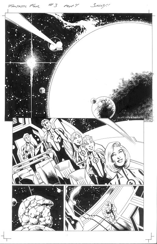 Mark Bagley, Mark Farmer, Fantastic Four v5 #3 page 4 - Planche originale