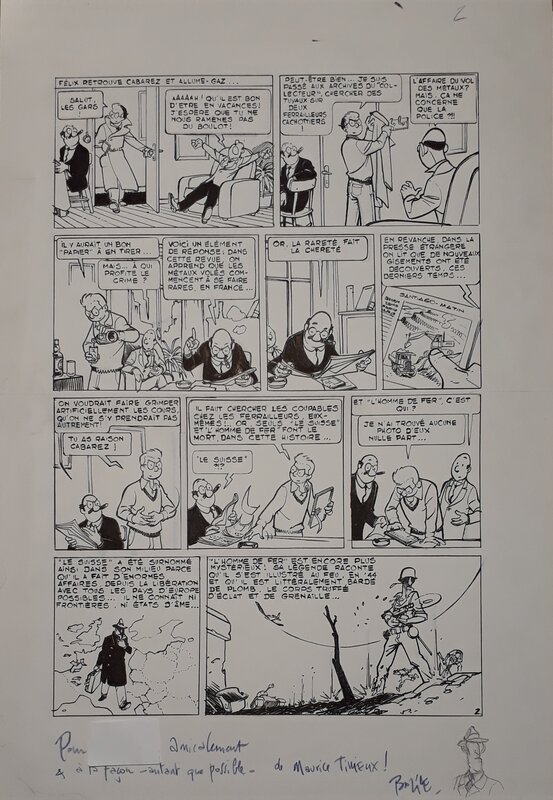 Bruno Bazile, Maurice Tillieux, Félix contre l'homme de fer - Comic Strip
